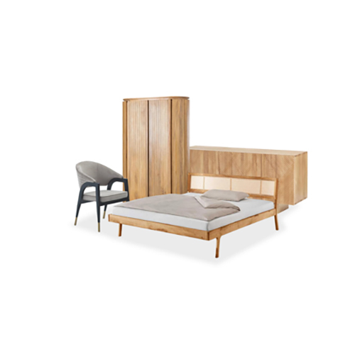 Wooden Non-Storage Cane Bed