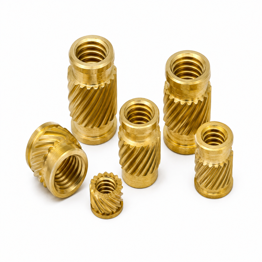 Brass Helical Knurling Inserts