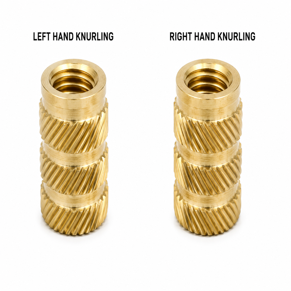 Brass Helical Knurling Inserts
