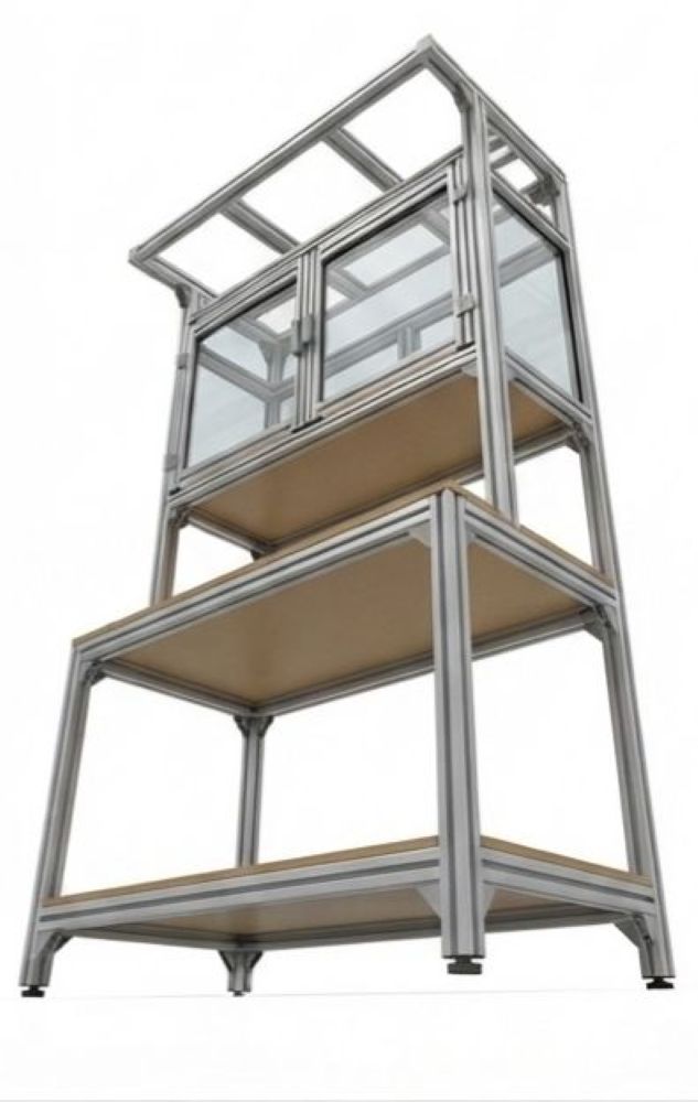 Aluminium profile inspection table