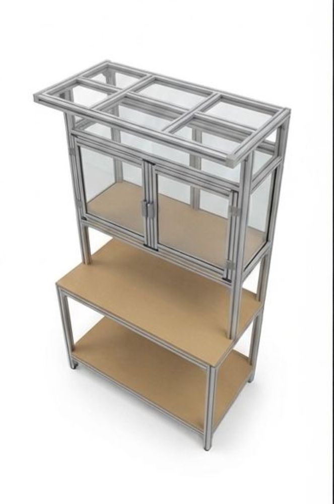 Aluminium profile inspection table
