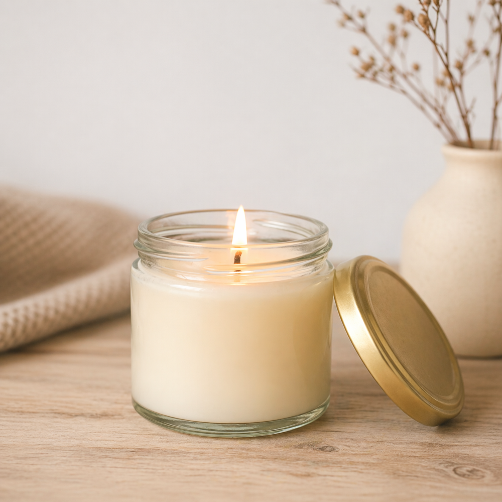 Jar Scented Candles(100 Ml) - Shape: Cylindrical