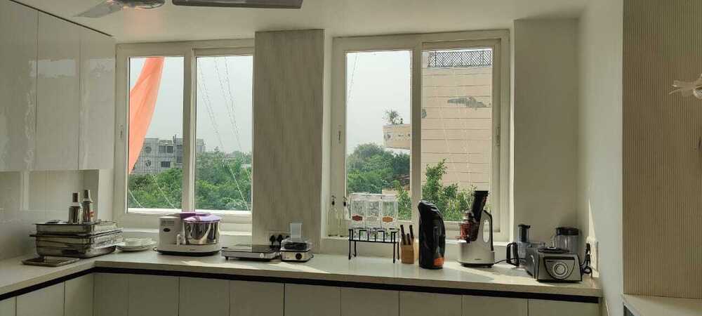 UPVC Two track sliding window