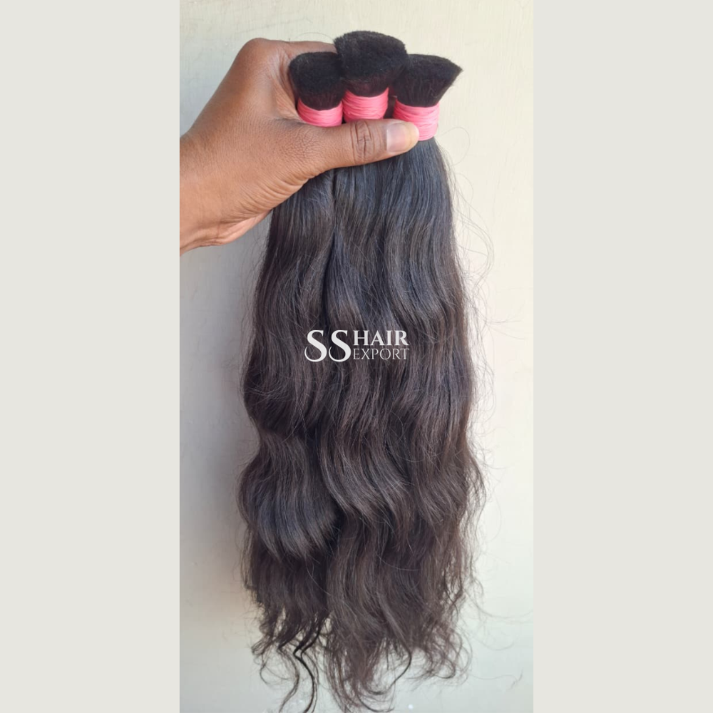 Bulk Human Braiding Hair Indian Natural Weaving Braids Exporter Supplier