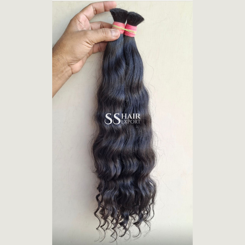 Bulk Human Braiding Hair Indian Natural Weaving Braids Exporter Supplier