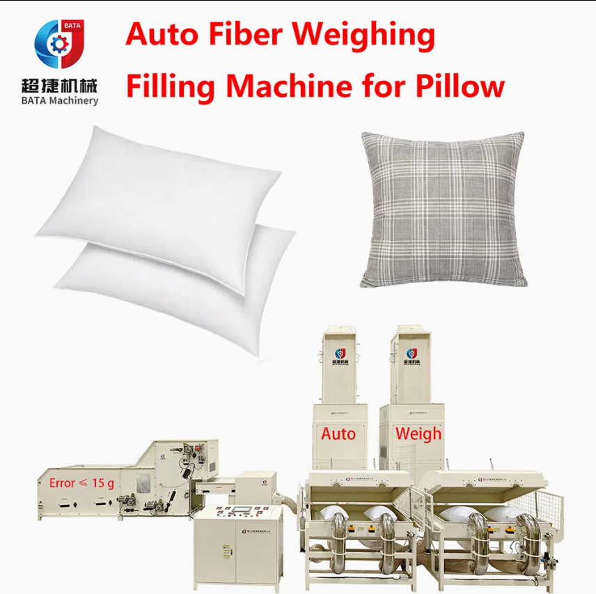 Automatic Weighing Cushion Fiber Cotton Filling Machine Sleeping Bed Pillow Stuffing Machine