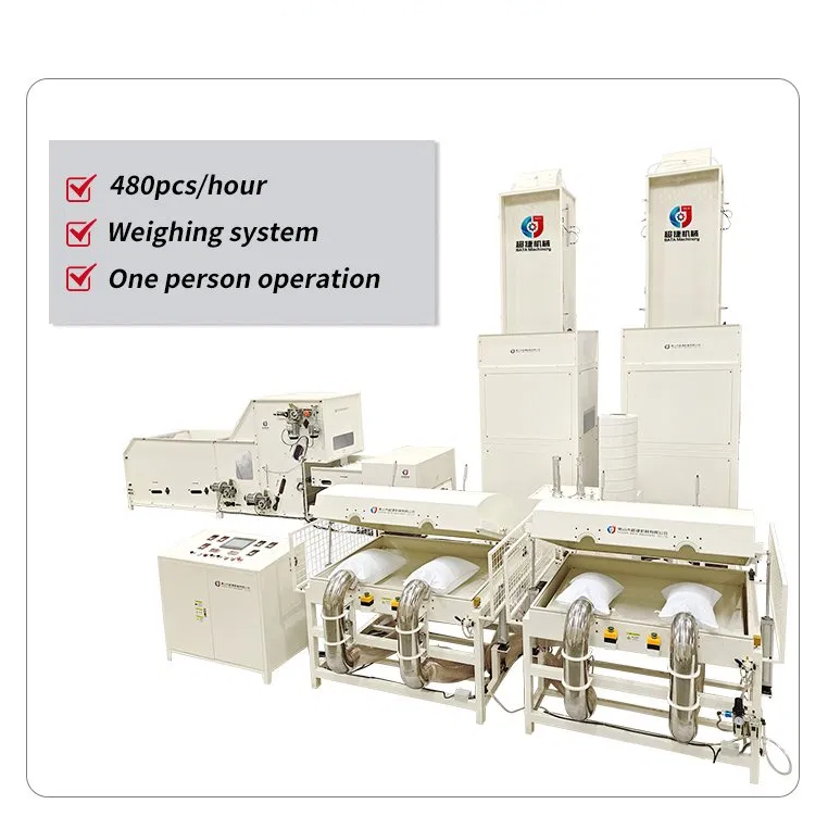 Automatic Weighing Cushion Fiber Cotton Filling Machine Sleeping Bed Pillow Stuffing Machine