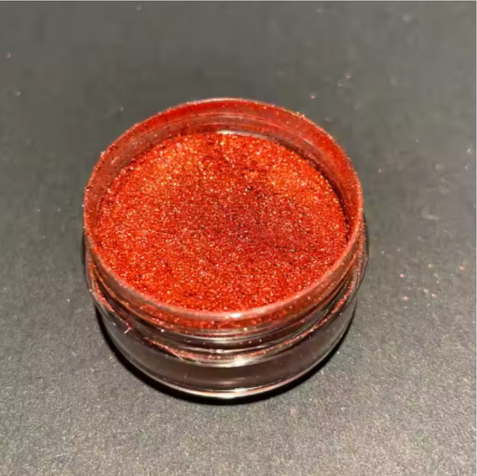 Orange-Red Pearlescent Powder Coating - Thermosetting Powder, 20kg HDPE Bag, Orange-Red, Electrostatic Spray, 60-80 Microns Film Thickness, Corrosion Resistant, Non-Toxic, Weather Resistant