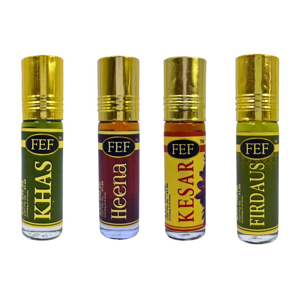 FEF Heena, Firdaus, Khas, Kesar roll on ITRA 6ml each
