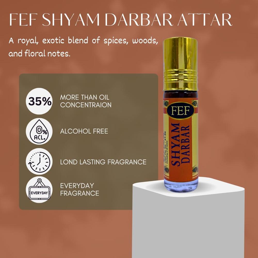 FEF Shyam Darbar roll on attar 6ml each