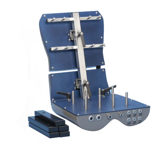 Seat Thermal Manikin - Anodized Aluminum, 900x500x300 mm, Matte Blue | 8 Thermal Zones, Real-Time USB Data, Closed-Loop Heating