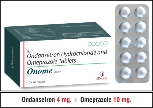 Ondansetron 4Mg+Omeprazole 10Mg Tablets