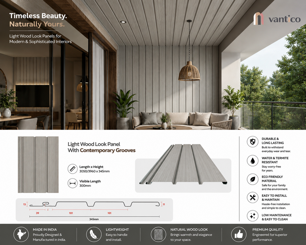 Wood Finish Soffit Panel