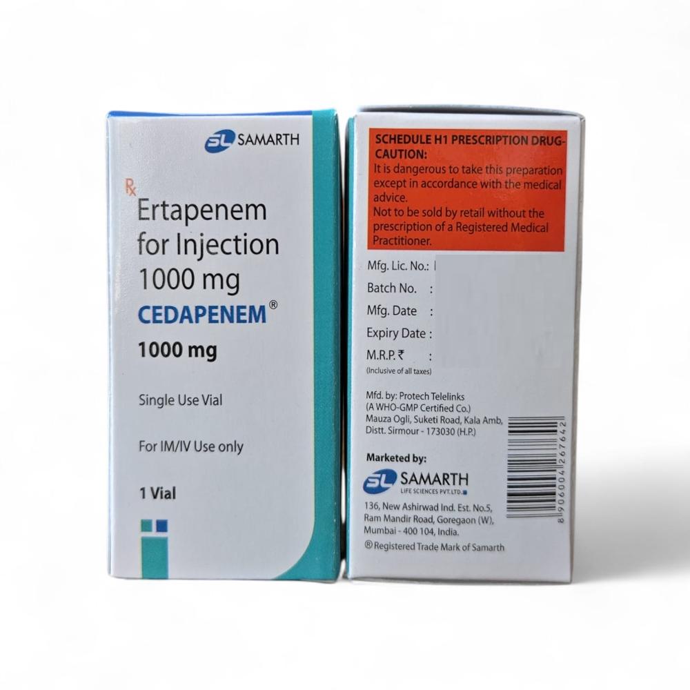 Ertapenem 1gm injection ( cedapenem 1gm )