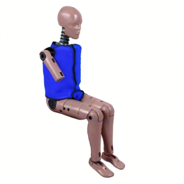 Female Side Impact Dummy - High-Strength Plastics, Metal Joints, Rubberized Components, 160x45x38 cm, Skin-Toned Coating | Modular Design, Human-Like Articulation, Multi-Sensor Instrumentation, Wired/Wireless Telemetry