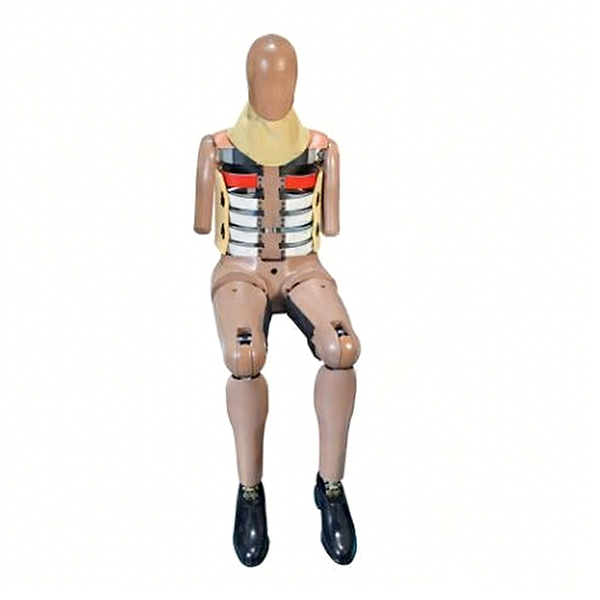 50th Percentile Male Side Impact Dummy - Vinyl Skin, 1.75m x 0.45m x 0.28m, Natural Skin Tone | Biofidelic Joints, Multi-Sensor Instrumentation, Detachable Limbs, FMVSS and Euro NCAP Compliant