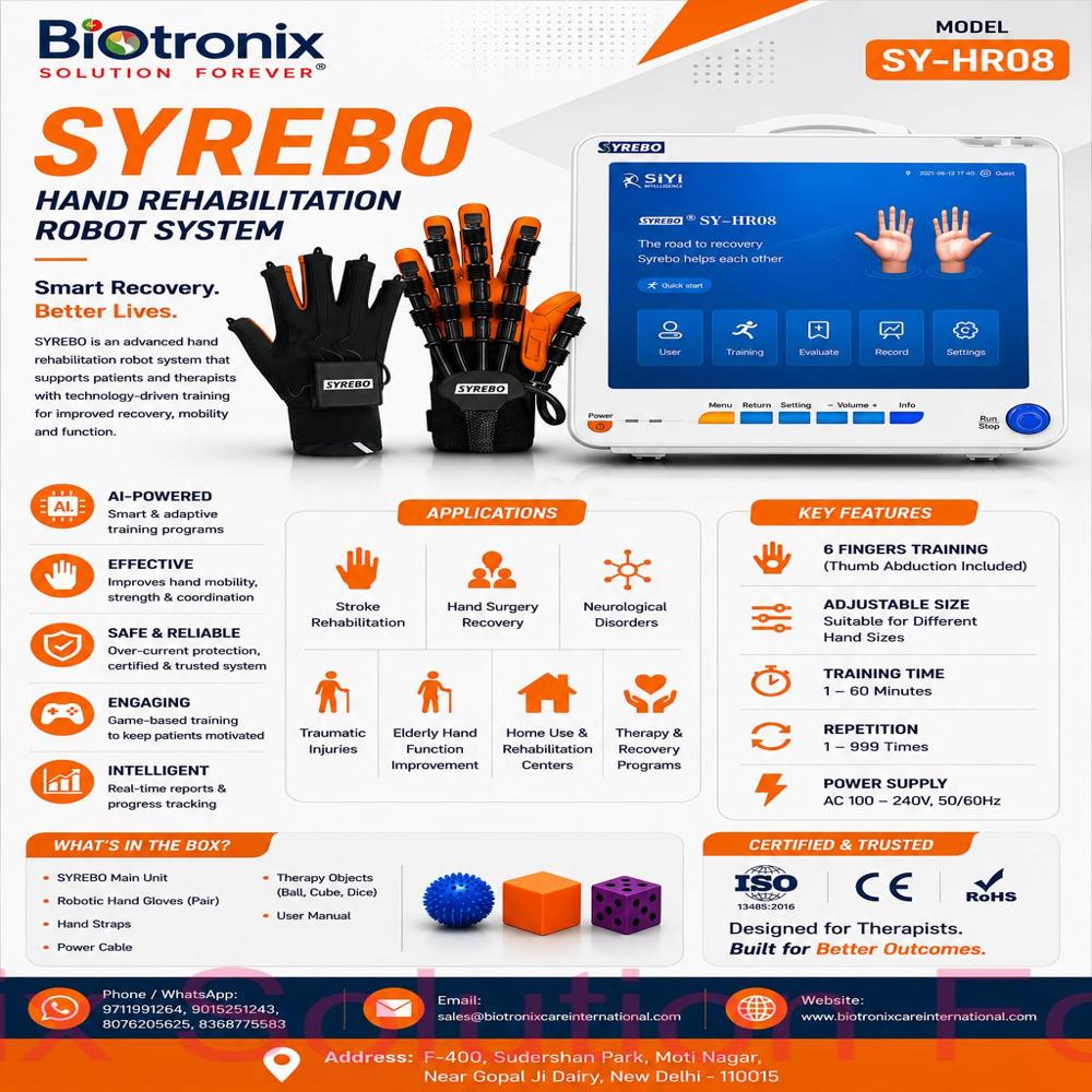 Advanced Robotic Hand Rehabilitation Glove for Neurological Recovery
