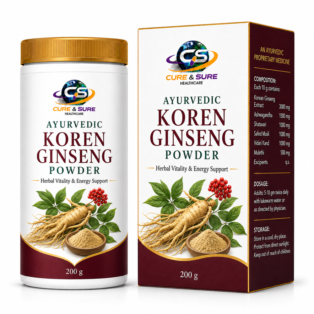Ayurvedic koren Ginseng Powder Third Party Manufacturing