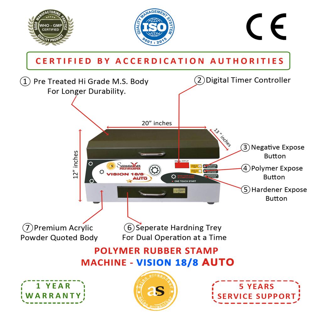 Polymer Nylon Stamp Making Machine - Capacity: 1 To 100 Pcs/hr