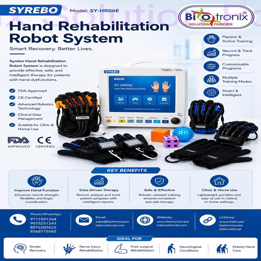 Professional Hand Rehabilitation Robot System for Physiotherapy Clinics
