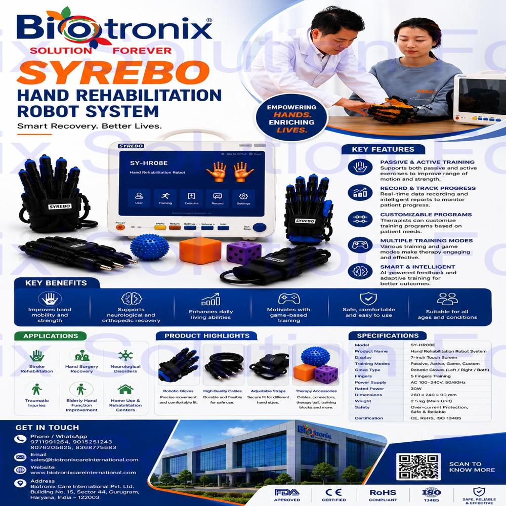 Advanced Soft Robotic Hand Therapy Device for Rehabilitation Centers