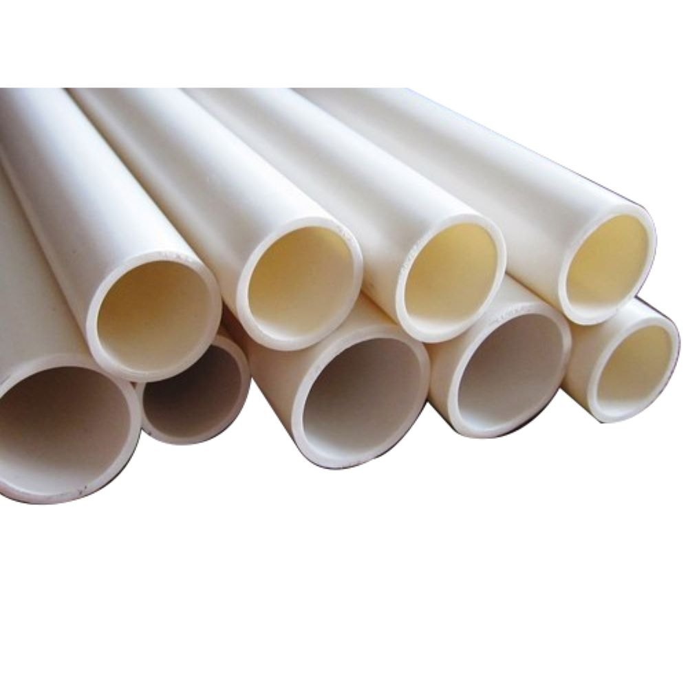 Pvc Conduit Pipes - Rigid Polyvinyl Chloride, Round Shape , Male Connection , White Color , Lightweight And Durable Design For Electrical Wiring Protection