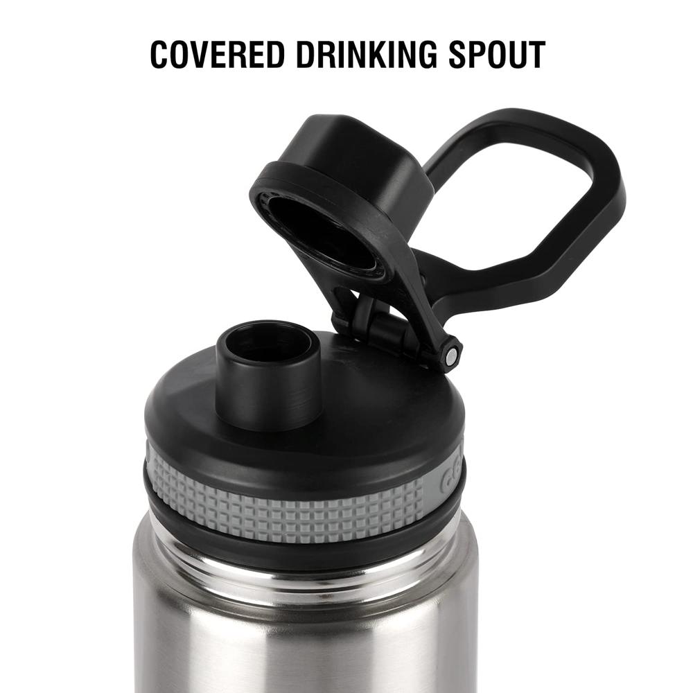 Cello Duro Tuff Steel Series Sprint Flask | Hot and Cold Stainless Steel Water Bottle | Durable DTP Coating |Vacuum Insulated Sports Bottle for Travel, Home, Office, School | 850ml, Red