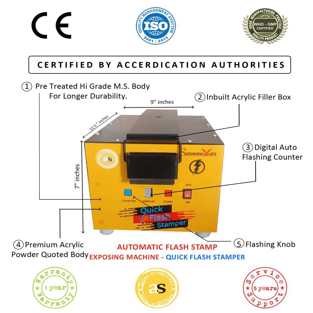 Automatic Flash Stamp Machine - Capacity: 1 Pcs/min