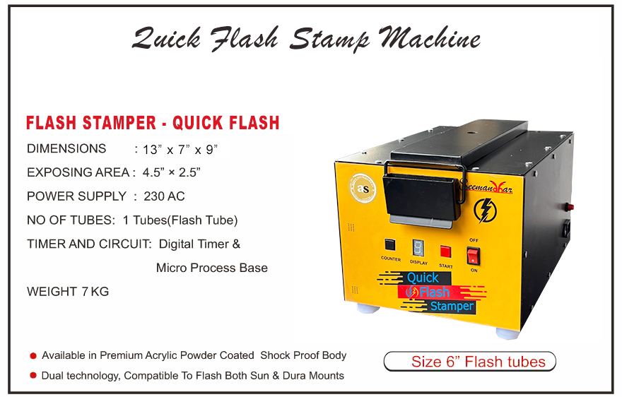 Automatic Flash Stamp Machine - Capacity: 1 Pcs/min