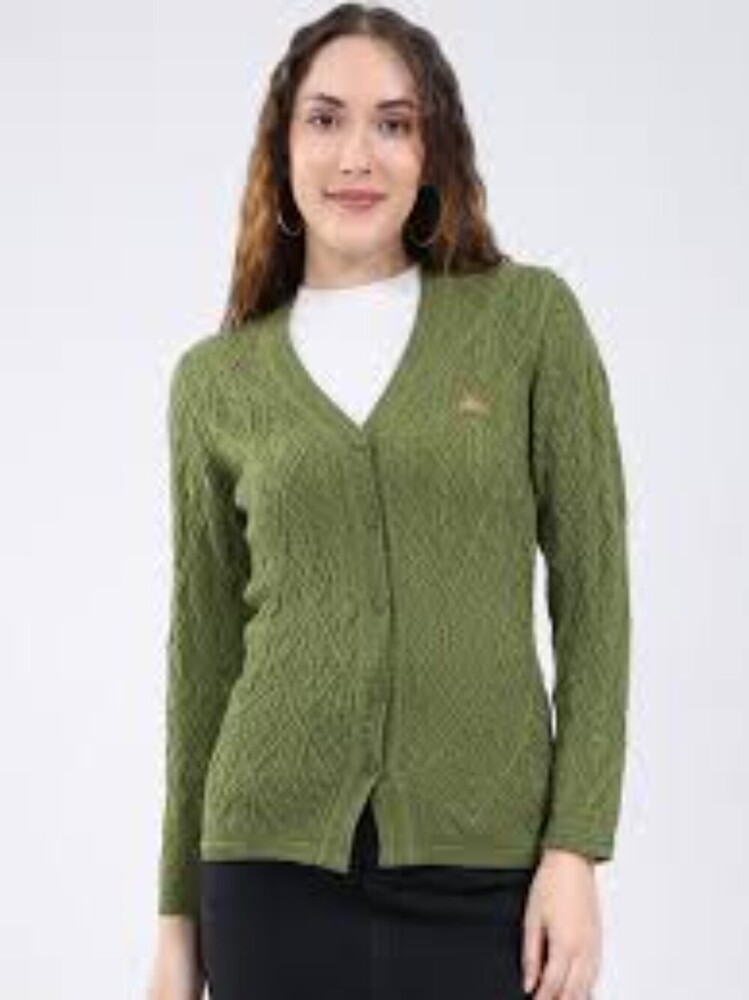 Ladies Casual Woolen Cardigan