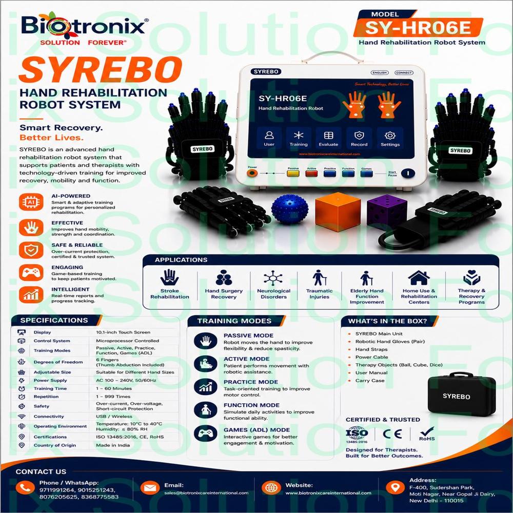 Syrebo C12 Hand Rehabilitation Device for Healthcare Professionals