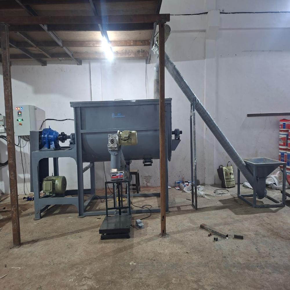 Semi Automatic Tile Adhesive Making Plant - Capacity: 1 Ton