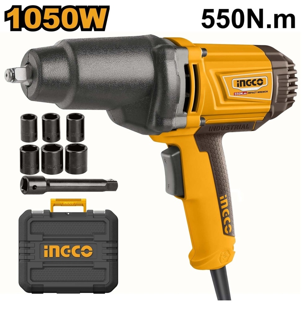 INGCO 1050W Impact Wrench 2300rpm-550NM