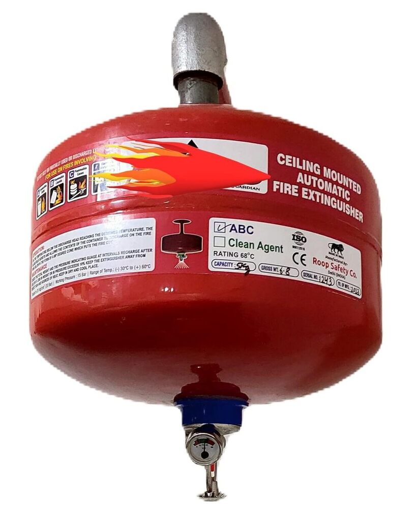 Automatic Cyling Mount Fire Extinguisher