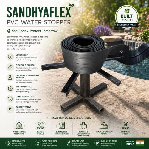 PVC Water Stopper with Centre Bulb 230 x 5 mm