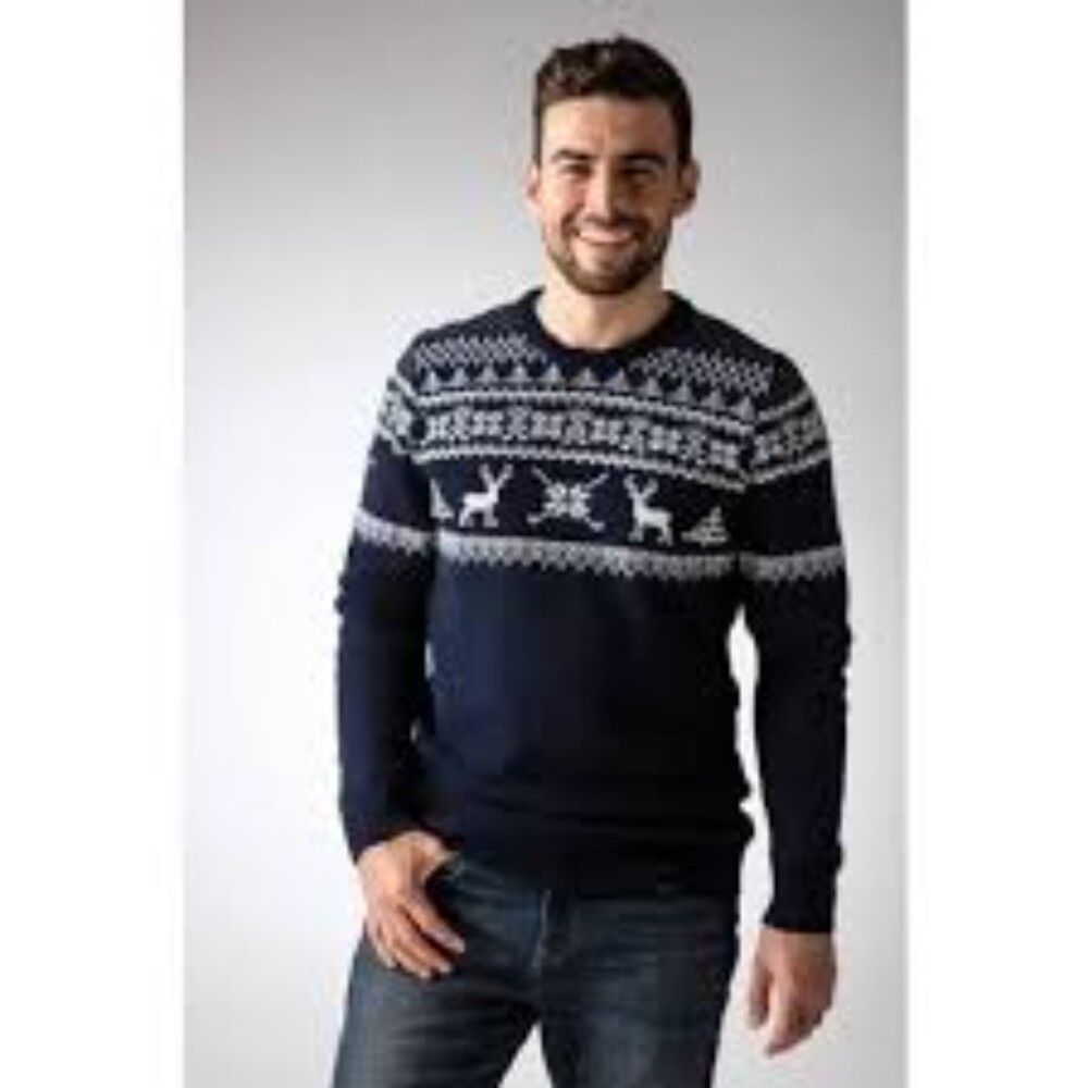 Men Round Neck Woolen Sweater