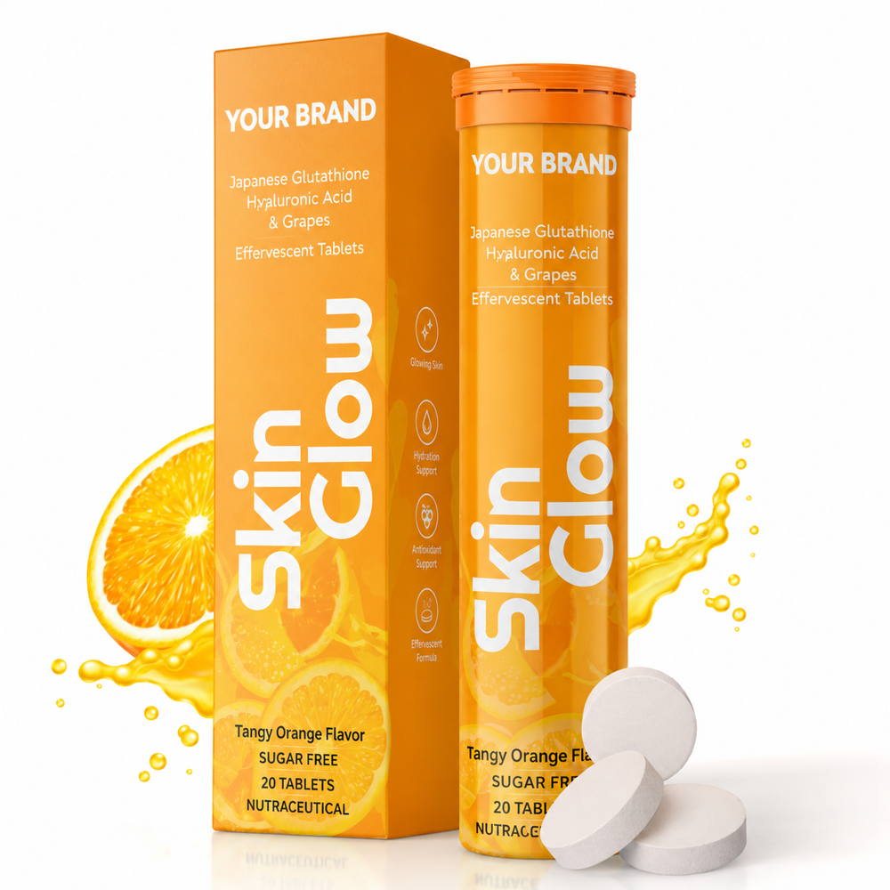 Japanese Glutathione + Hyaluronic Acid + Grapes Effervescent Tablets