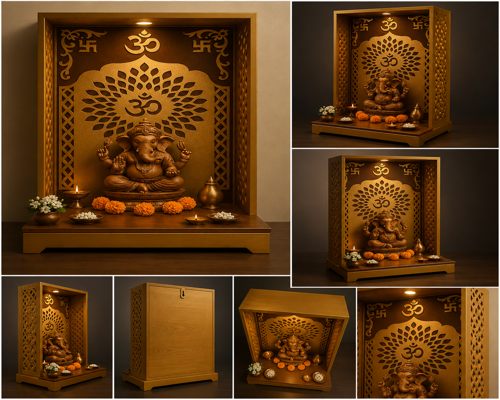 Wooden Lord Ganesha Statue