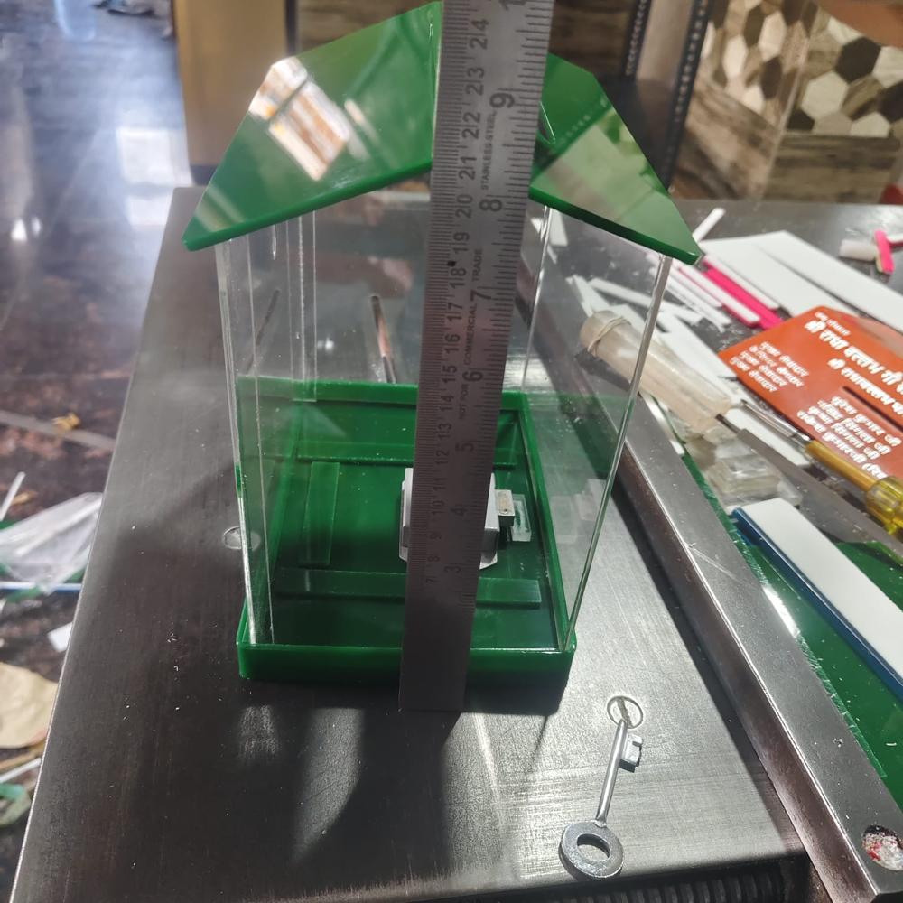 Green donation box