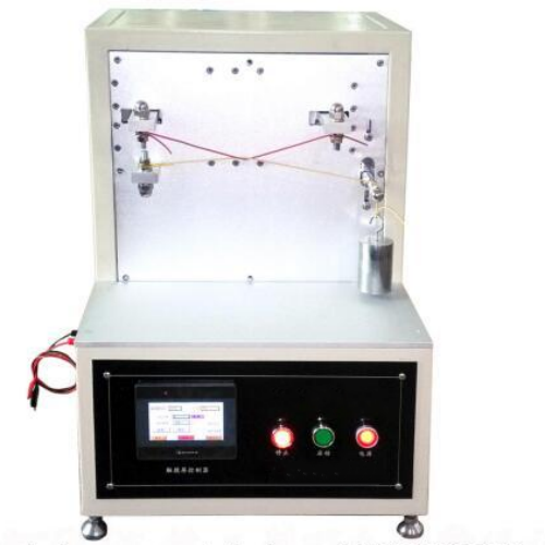 Wire-to-Wire Vibration Abrasion Tester - Stainless Steel Fixture, Adjustable 0.35-2.0mm, Programmable Touch Screen, Auto Stop, USB Output