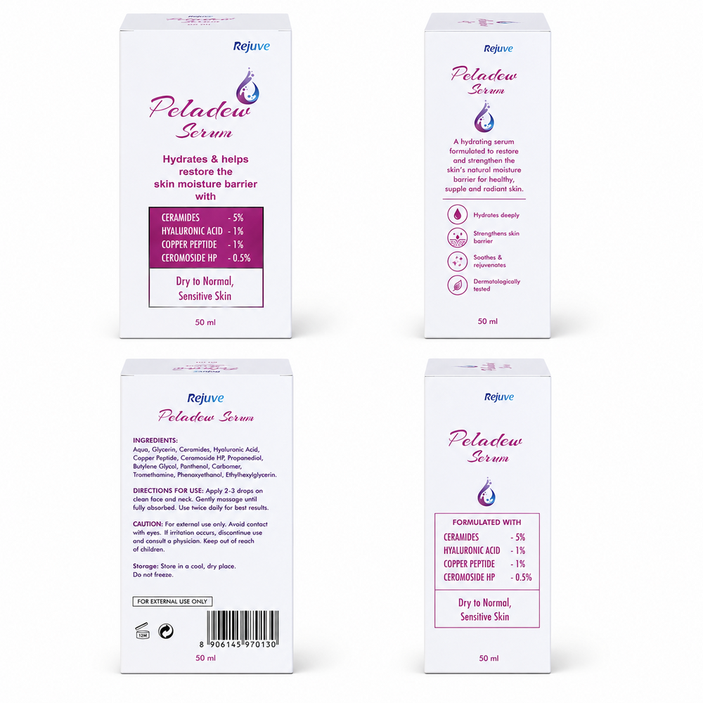 50ml Peladew Ceramides + Hyaluronic Acid + Copper Peptide Serum