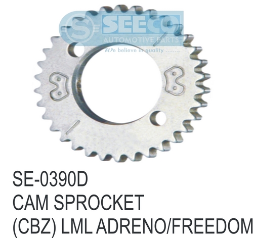 CAM SPROCKET - Steel Material, 350-900 Grams Weight | Polished Finish, 5-6 Years Working Life
