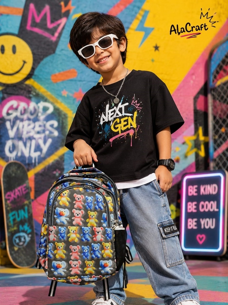 Printed Kids School Bag
