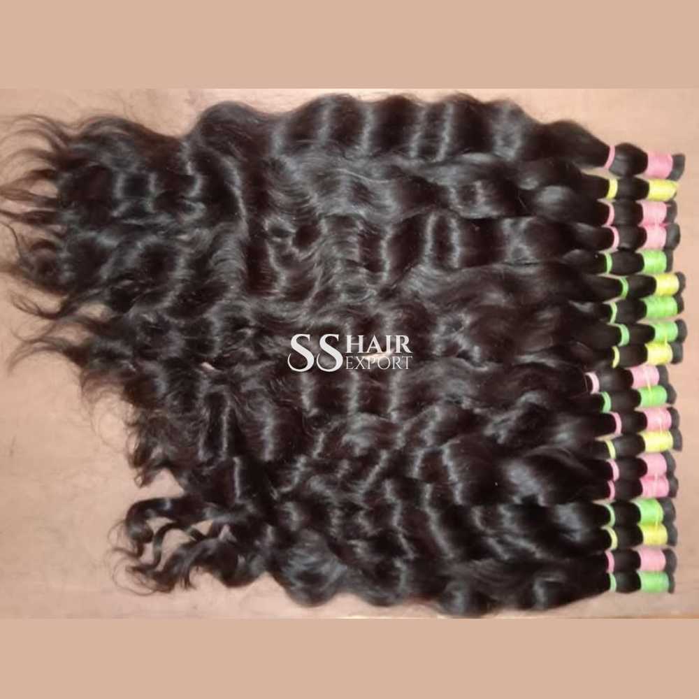 Bulk Hair Indian Remy Human Hair Natural Weaving Braids Export Quality