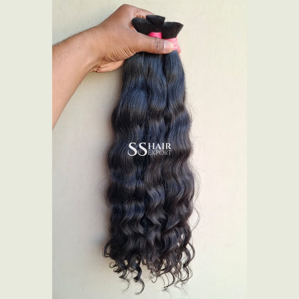 Human Hair Weave for Braiding Indian bulk Hair Natural Unweft Weaving