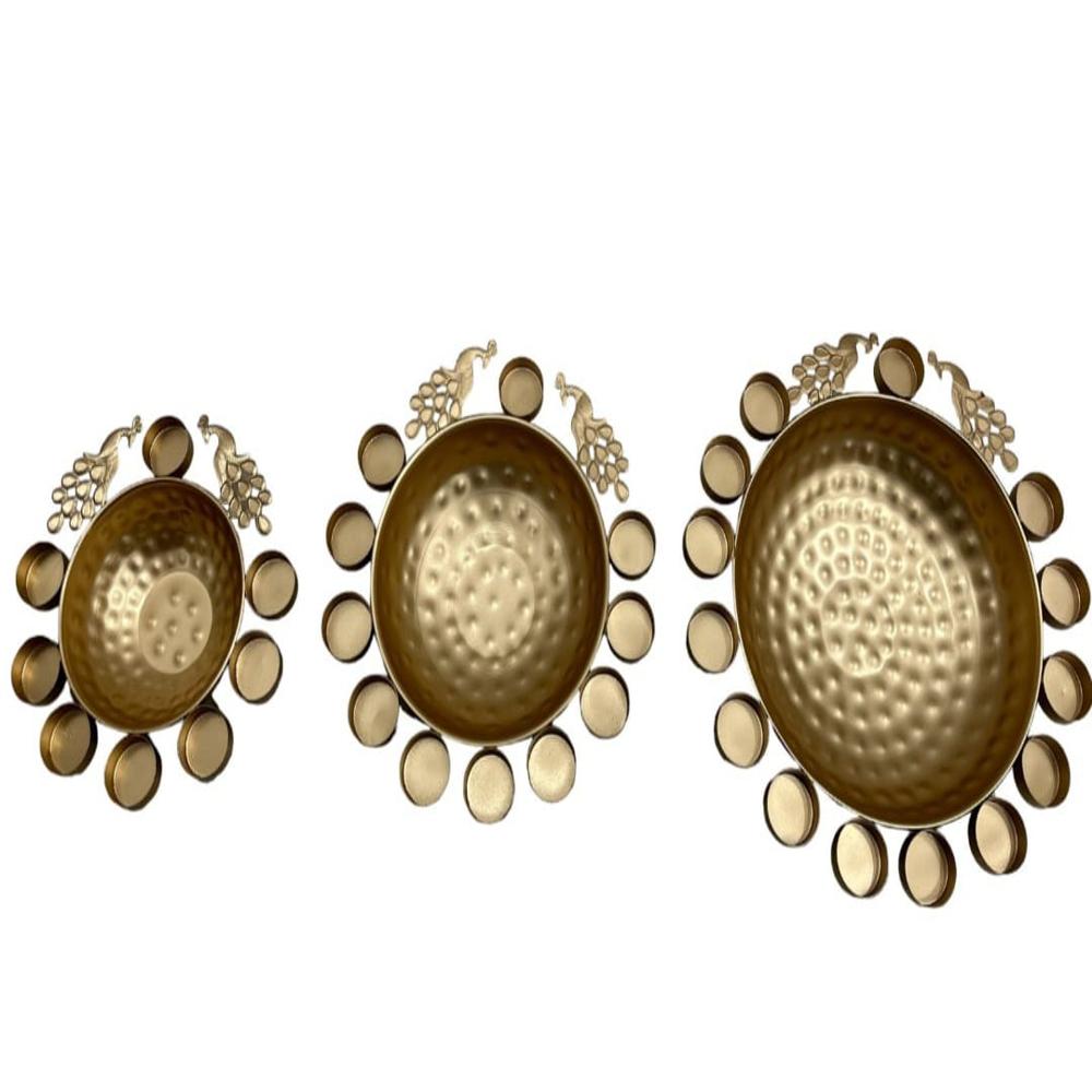 Peacock Urli Diya