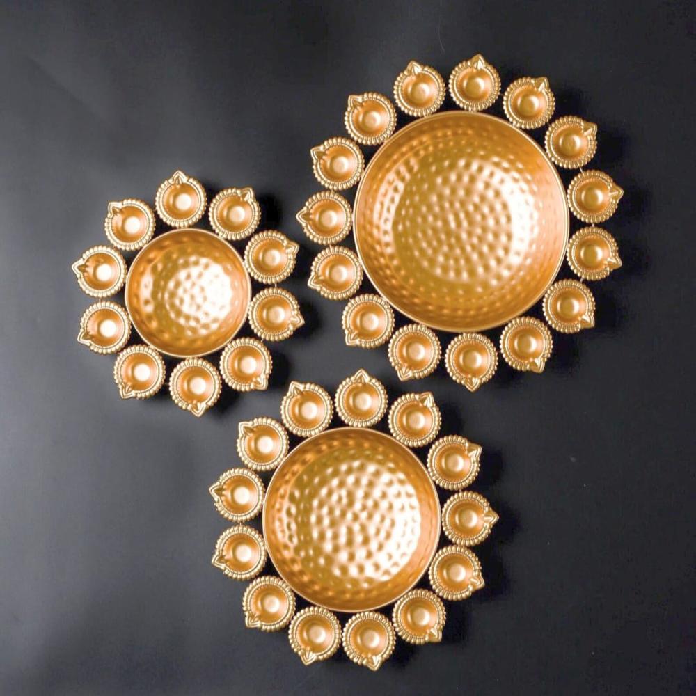 Peacock Urli Diya