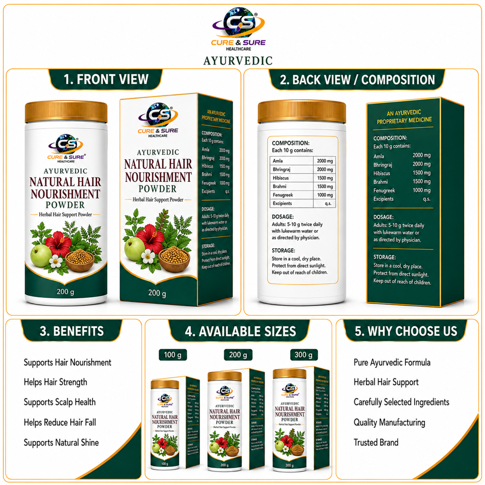 Ayurvedic Daily Natural Hair Third Party Manufacturing