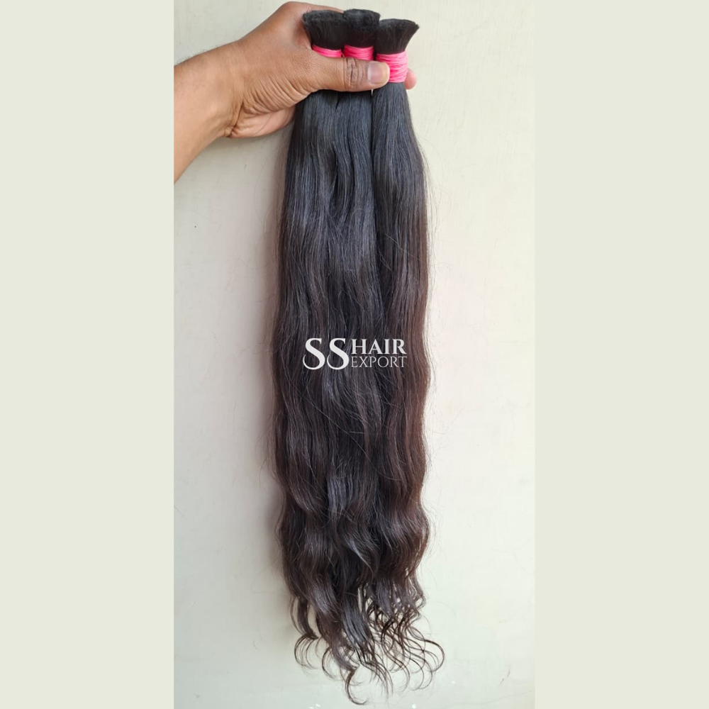 Long size Bulk Hair Human Braiding Indian Weaving Wholesale Vendors