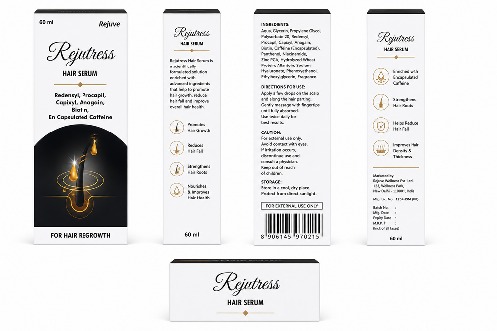 60ml Rejutress Redensyl Procapil Biotin Hair Serum